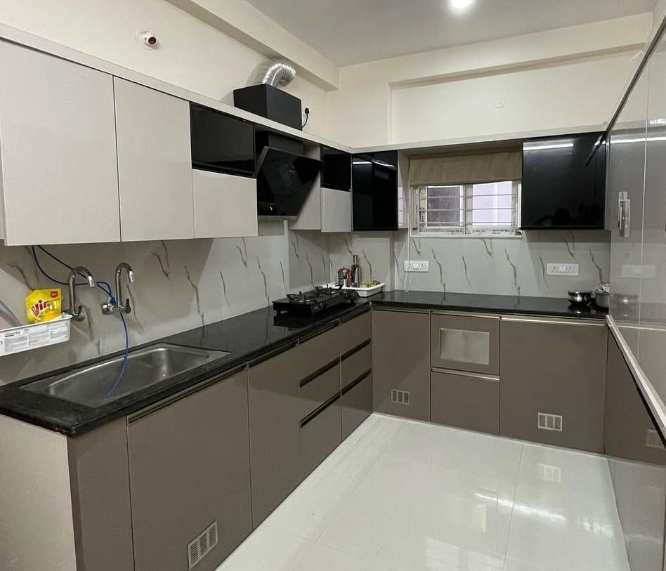 Straight Shape Kitchen Design